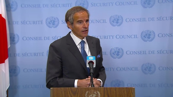 Rafael Mariano Grossi on the threats to international peace and security - Security Council Media Stakeout