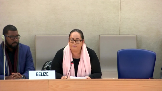 Belize UPR Adoption - 45th Session of Universal Periodic Review