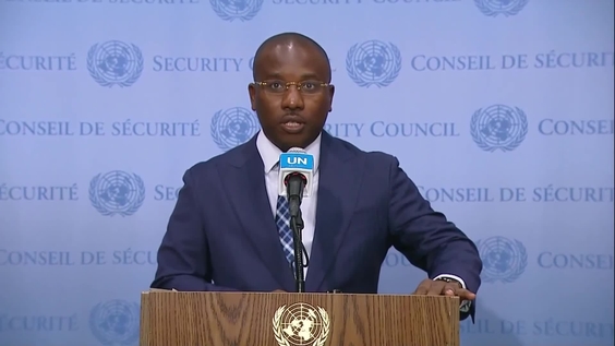 Claude Joseph (Haiti) on the Situation in Haiti - Security Council Media Stakeout