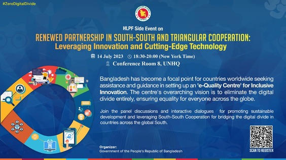 Renewed Partnership in South-South and Triangular Cooperation: leveraging Innovation and Cutting-Edge Technology (HLPF 2023 Side Event)