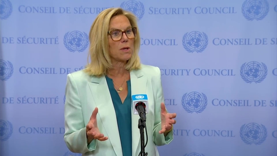 Sigrid Kaag (UN Senior Humanitarian &amp; Reconstruction Coordinator) on the situation in the Middle East, including the Palestinian question - Media Stakeout