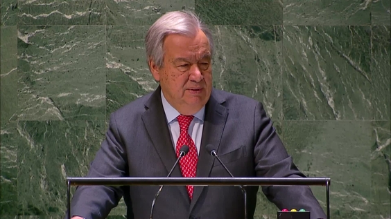 António Guterres (UN Secretary-General) to the General Assembly on Priorities for 2024