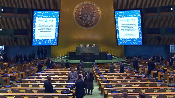 General Assembly: Informal meeting on the occasion of the 75th anniversary of the Universal Declaration of Human Rights and the 2023 UN Human Rights Prize Award Ceremony, 78th session
