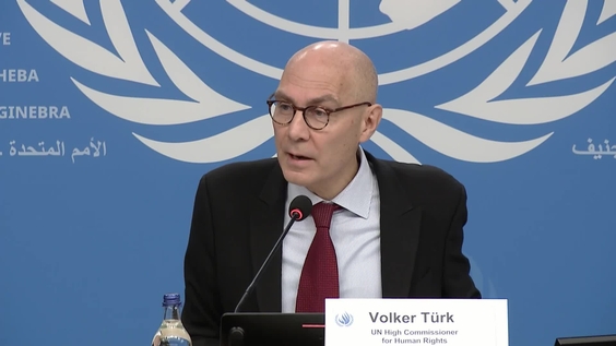 OHCHR - Press conference: Volker Türk, UN High Commissioner for Human Rights