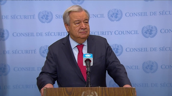 António Guterres (UN Secretary-General) on Sudan - Security Council Media Stakeout