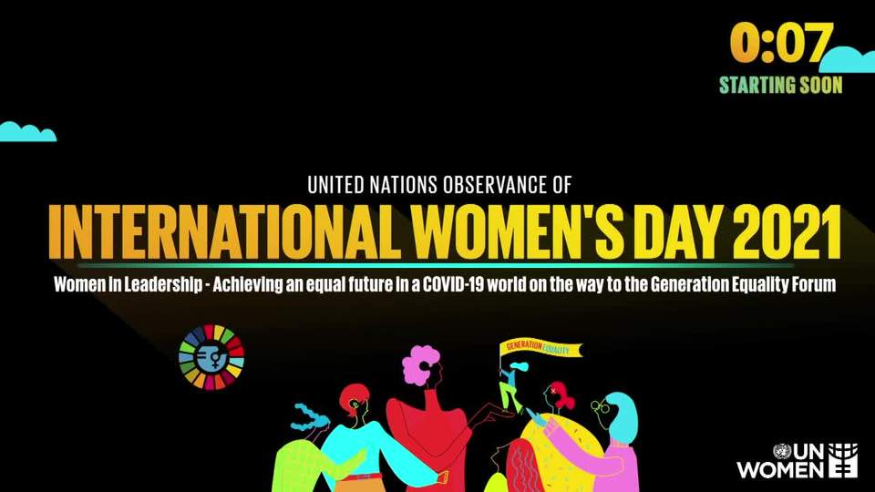 Clip of United Nations observance of International Women's Day 2021