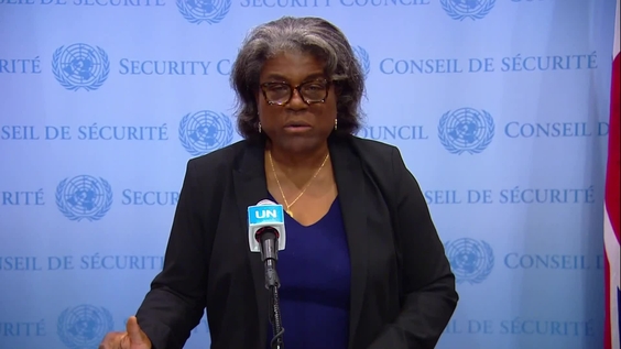 Linda Thomas-Greenfield (USA) on the Black Sea Grain Initiative - Security Council Media Stakeout
