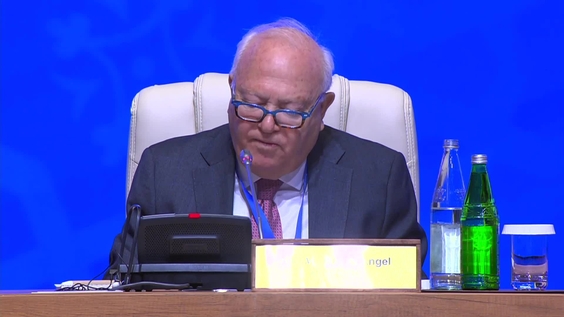 Miguel Ángel Moratinos (UNAOC) at the opening of the 6th World Forum on Intercultural Dialogue