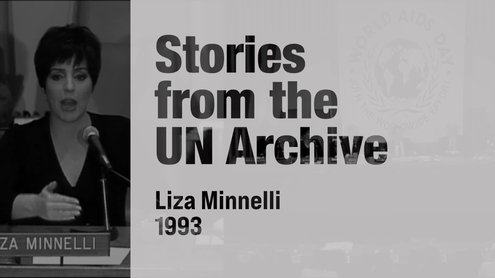 World AIDS Day: Liza Minnelli sings at the United Nations