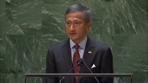 Singapore - Minister for Foreign Affairs Addresses General Debate, 76th Session