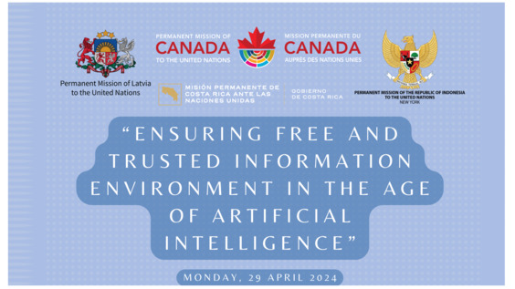 Ensuring Free and Trusted Information Environment in the Age of Artificial Intelligence (United Nations Committee on Information Side Event)