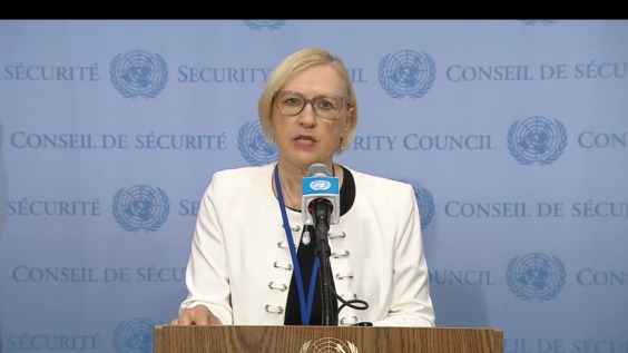Elizabeth Spehar (Cyprus) on the situation in Cyprus - Security Council Media Stakeout