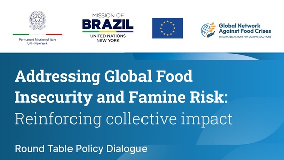 Addressing global food insecurity and famine risk: reinforcing collective impact