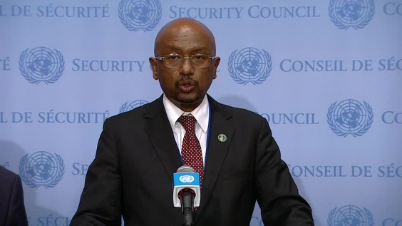 Seleshi Bekele (Ethiopia) on Peace and security in Africa - Security Council Media Stakeout