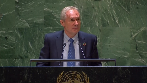 Csaba Kőrösi (General Assembly President) at the High-Level Event to commemorate the International Day to Combat Islamophobia