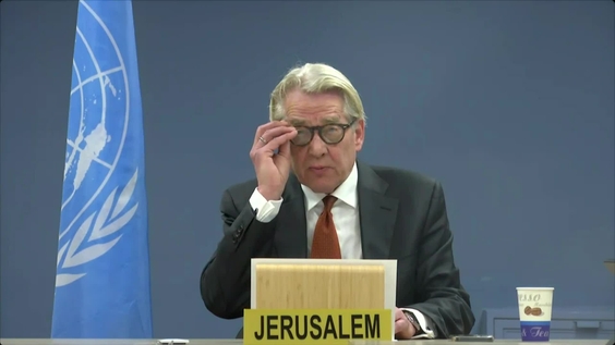 Tor Wennesland (UNSCO) on the situation in the Middle East, including the Palestinian question - Security Council, 9556th meeting