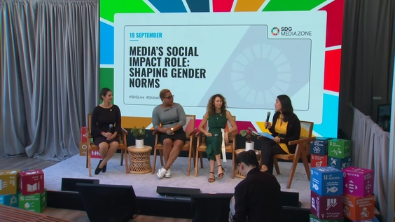 Media&#039;s social impact role - Shaping Gender Norms - SDG Media Zone at the 78th Session of the UN General Assembly