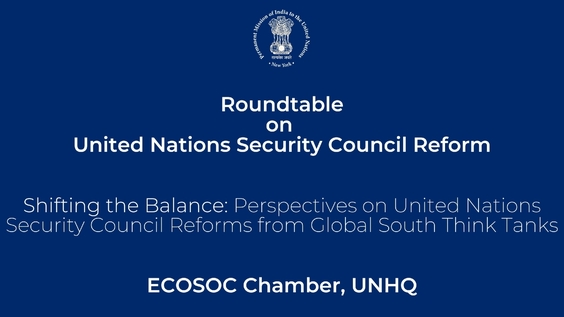 Perspectives on UN Security Council Reforms from Global South Think Tanks - The L-69 UN Security Council Reforms Event