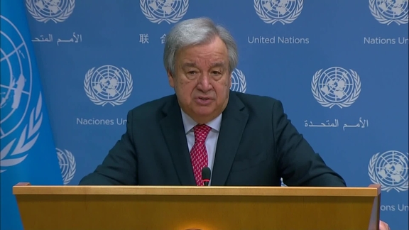 Press Briefing: António Guterres (UN Secretary-General) on record temperatures