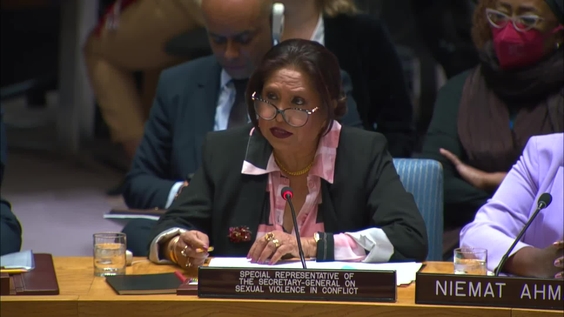 Pramila Patten (SRSG-SVC) on Preventing conflict-related sexual violence through demilitarization and gender-responsive arms control - Security Council, Open Debate, 9614th meeting
