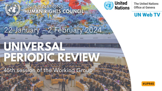 Adoption of the reports - 45th Session of Universal Periodic Review