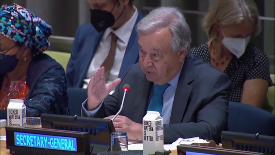 António Guterres (Secretary-General) on the progress on &quot;Our Common Agenda&quot;
