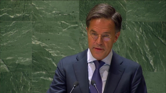Netherlands - Prime Minister Addresses General Debate, 78th Session