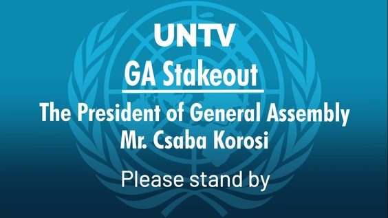 Csaba Kőrösi (General Assembly President) on the Security Council reform - General Assembly Stakeout