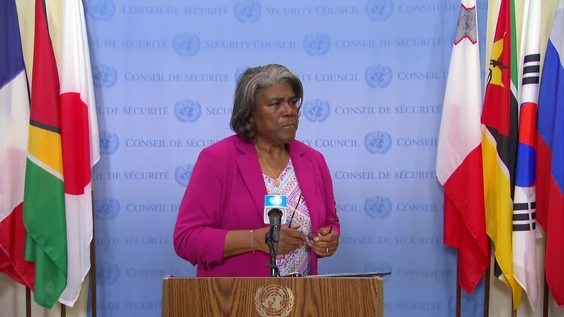 Linda Thomas-Greenfield (USA) on the situation in Sudan - Security Council Media Stakeout
