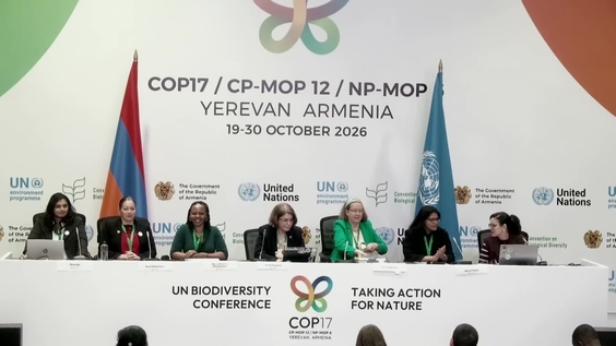 Press Conference: Women's Demands and Priorities, UN Convention on Biodiversity - COP 17