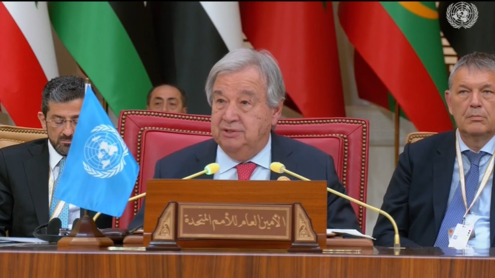 Secretary-General António Guterres at the Arab League Summit in Bahrain