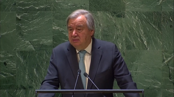 António Guterres (UN Secretary-General) at the High-Level Event to commemorate the International Day to Combat Islamophobia
