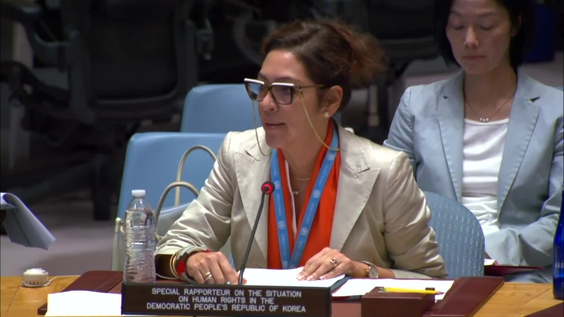 Elizabeth Salmón (Special Rapporteur, OHCHR) on The situation in the Democratic People&#039;s Republic of Korea - Security Council, 9398th meeting