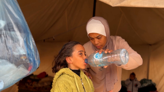 Displaced Gazans seek Peace and Stability