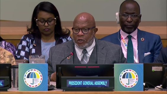 Dennis Francis (General Assembly President) at the High-level meeting on universal health coverage - General Assembly, 78th session