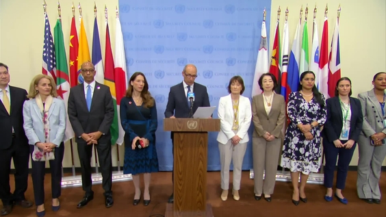 Women Peace and Security Shared Commitment Signatories -  Security Council Media Stakeout