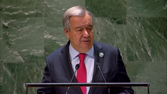 António Guterres (Secretary-General) on debt sustainability and socio-economic equality for all