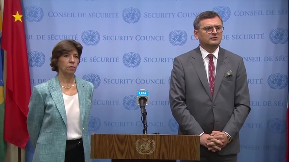 Joint Statement by France and Ukraine on the situation in Ukraine - Security Council Media Stakeout