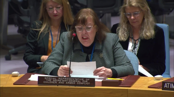 Virginia Gamba (Special Representative) on Children and Armed Conflict - Security Council, 9594th meeting