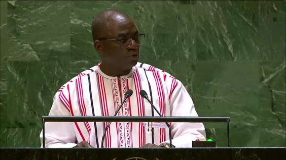 Burkina Faso - Minister of State,  Addresses General Debate, 78th Session