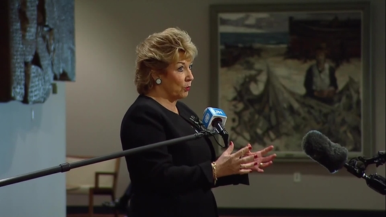Geraldine Byrne Nason (Ireland) on  Lebanon, DPRK and Iran - Security Council Media Stakeout