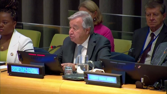 António Guterres (UN Secretary-General) to the opening preparatory ministerial meeting of the Summit of the Future - General Assembly, 78th session