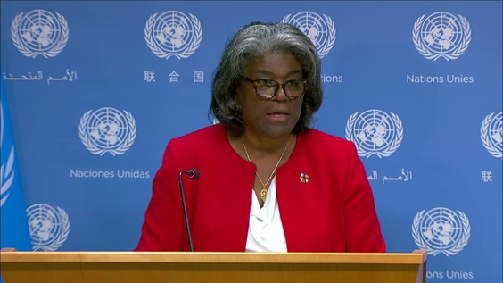 Linda Thomas-Greenfield (United States) ahead of the 78th Session of the UN General Assembly (UNGA 78) - Press Conference