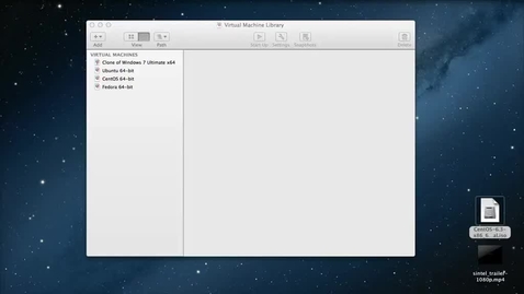 Thumbnail for entry Kaltura CE - Part 1 - Setting up a CentOS Virtual Machine in VMware Fusion