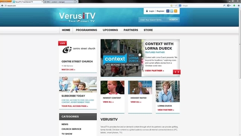 Thumbnail for entry VerusiTV - Evangelical Christian Video Aggregation