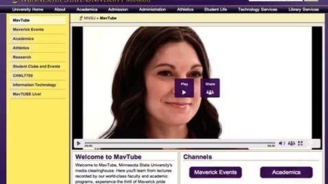 Thumbnail for MavTUBE by Minnesota State University