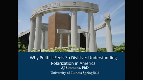 Thumbnail for UIS Lunch and Learn: “Understanding Political Polarization” (October 16, 2025)