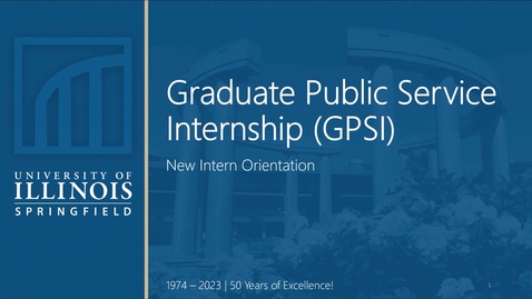 Thumbnail for UIS GPSI Intern Orientation (August 27, 2024)