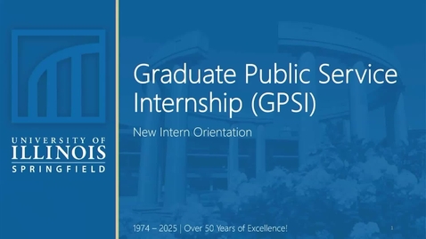 Thumbnail for GPSI New Intern Orientation (January 20, 2026)