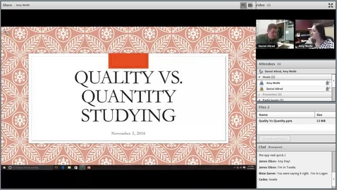Thumbnail for Studying: Quality Beats Quantity